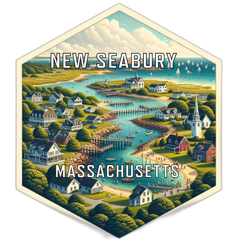 New Seabury Massachusetts Travel Destination Souvenir Vinyl Decal Sticker 4-Inch