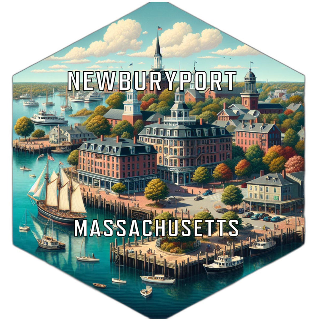 Newburyport Massachusetts Travel Destination Souvenir Vinyl Decal Sticker 6-Inch