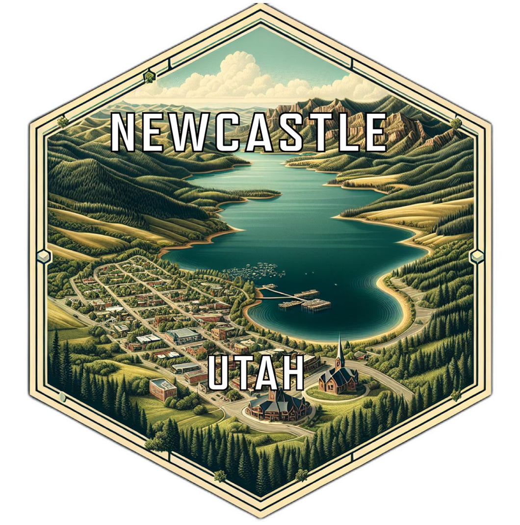Newcastle Utah Travel Destination Souvenir Vinyl Decal Sticker 6-Inch