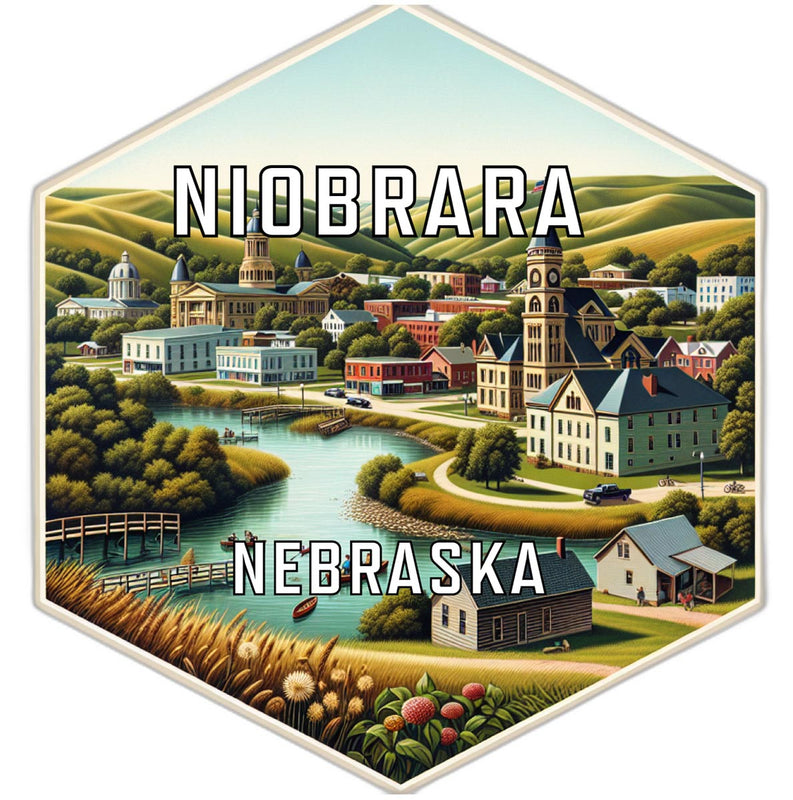 Niobrara Nebraska Travel Destination Souvenir Vinyl Decal Sticker 2-Inch