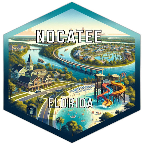 Nocatee Florida Travel Destination Souvenir Vinyl Decal Sticker 6-Inch