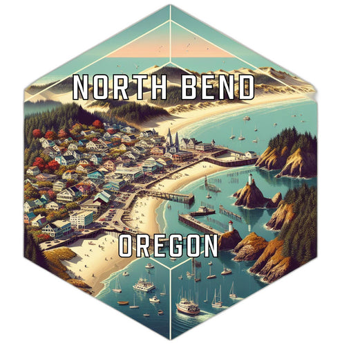 North Bend Oregon Travel Destination Souvenir Vinyl Decal Sticker 2-Inch