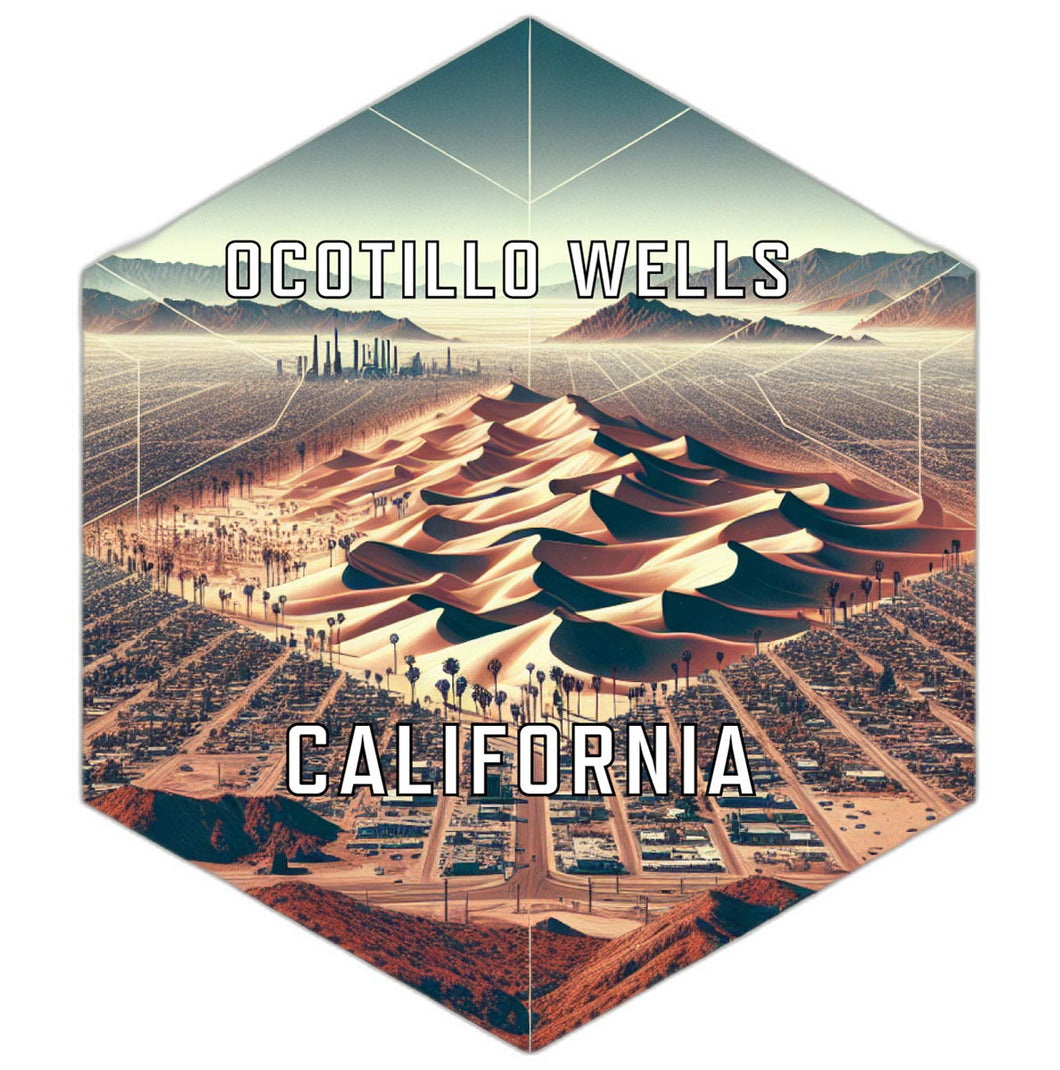 Ocotillo Wells California Travel Destination Souvenir Vinyl Decal Sticker 2-Inch