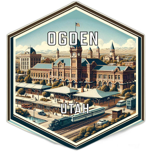 Ogden Utah Travel Destination Souvenir Vinyl Decal Sticker 2-Inch