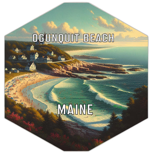 Ogunquit Beach Maine Travel Destination Souvenir Vinyl Decal Sticker 4-Inch
