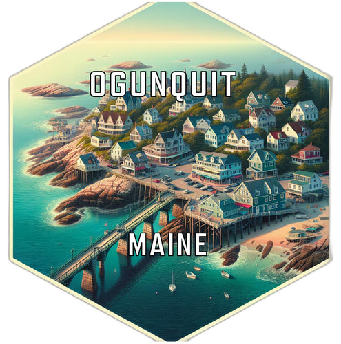 Ogunquit Maine Travel Destination Souvenir Vinyl Decal Sticker 2-Inch