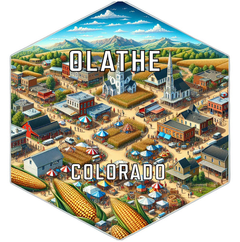 Olathe Colorado Travel Destination Souvenir Vinyl Decal Sticker 2-Inch