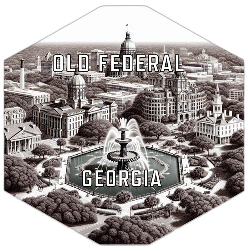 Old Federal Georgia Travel Destination Souvenir Vinyl Decal Sticker 2-Inch