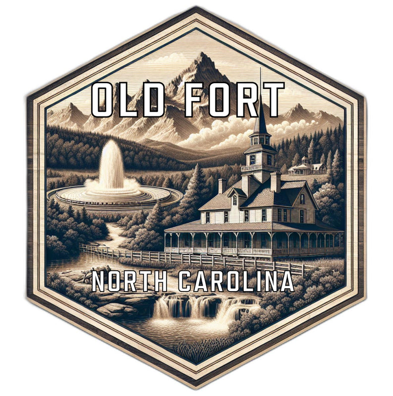 Old Fort North Carolina Travel Destination Souvenir Vinyl Decal Sticker 2-Inch