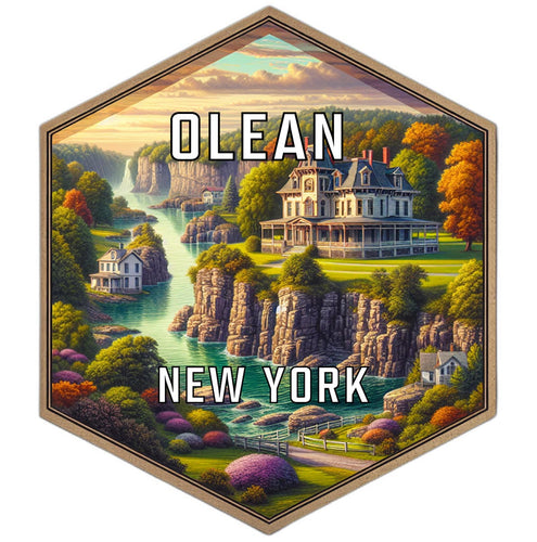 Olean New York Travel Destination Souvenir Vinyl Decal Sticker 2-Inch