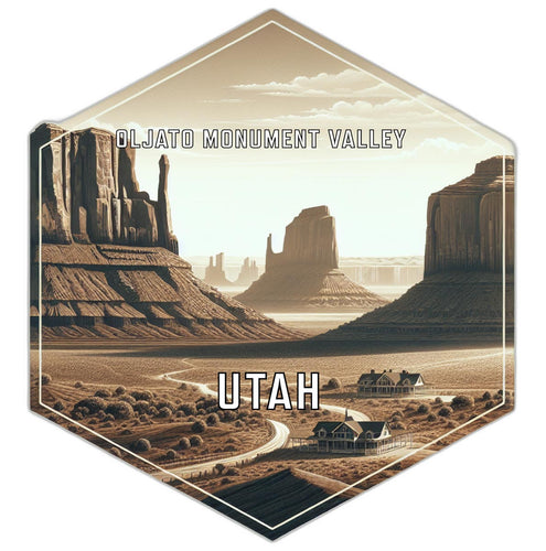 Oljato Monument Valley Utah Travel Destination Souvenir Vinyl Decal Sticker 6-Inch