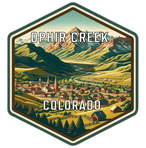Ophir Creek Colorado Travel Destination Souvenir Vinyl Decal Sticker 2-Inch