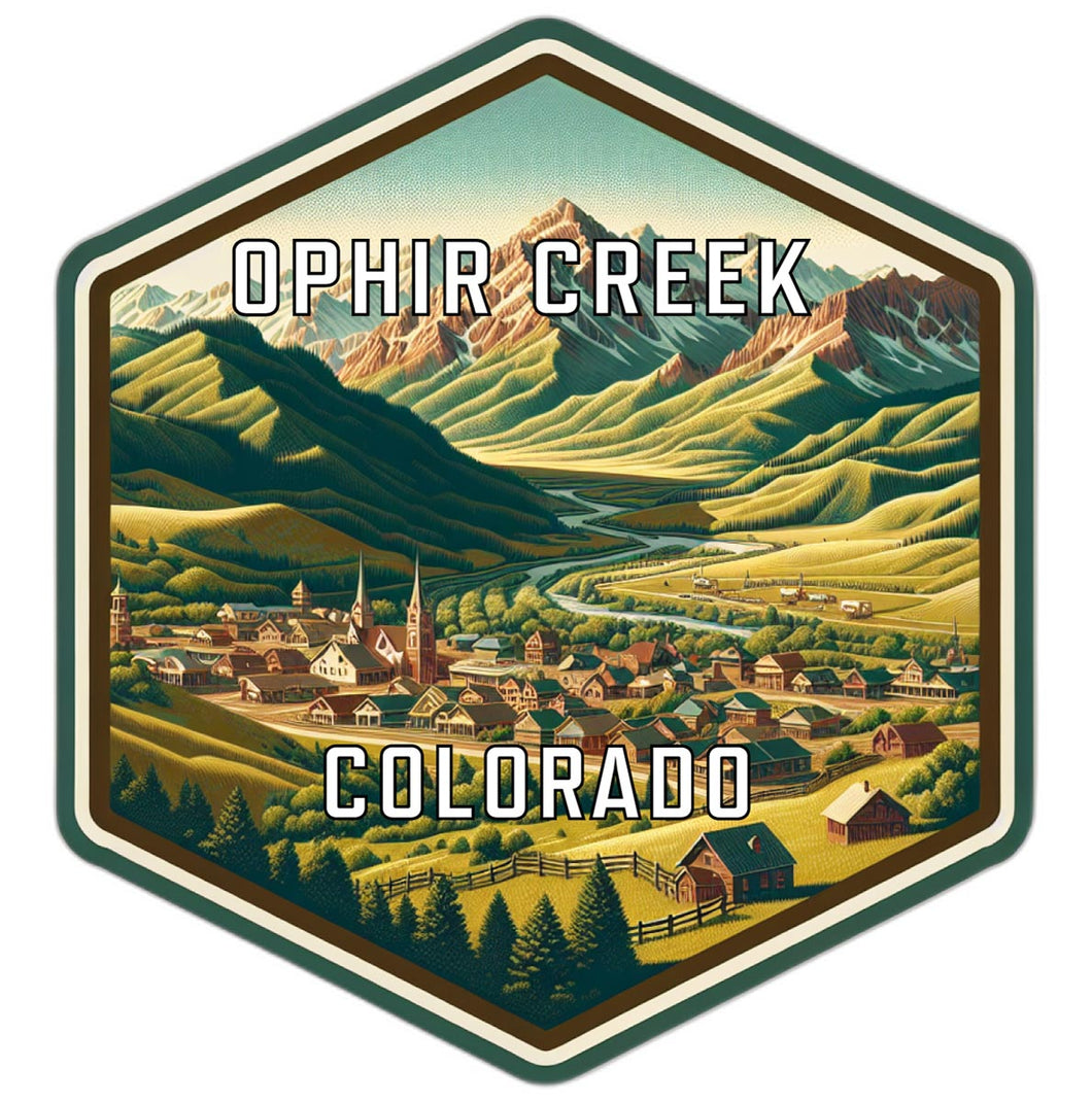 Ophir Creek Colorado Travel Destination Souvenir Vinyl Decal Sticker 2-Inch