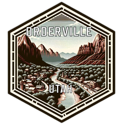 Orderville Utah Travel Destination Souvenir Vinyl Decal Sticker 6-Inch