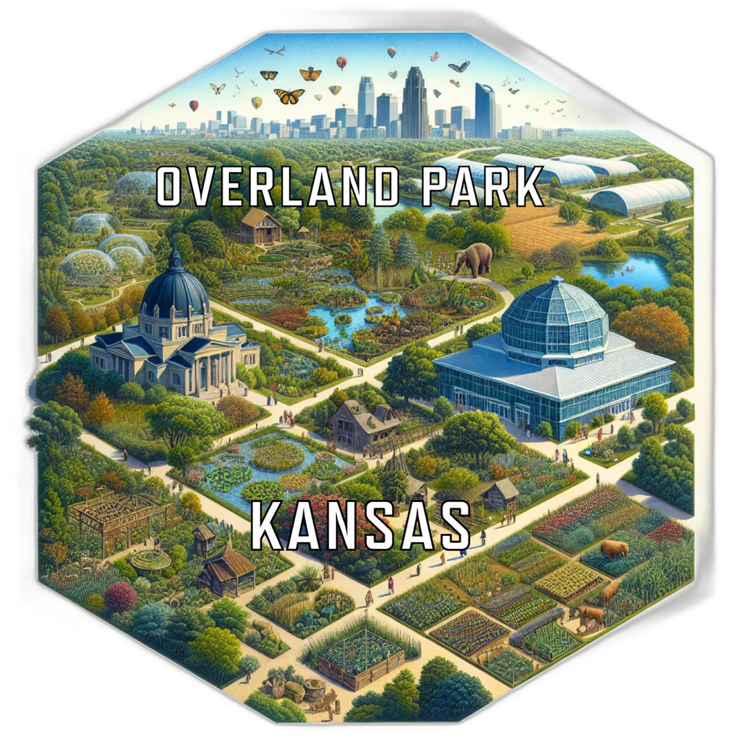 Overland Park Kansas Travel Destination Souvenir Vinyl Decal Sticker 2-Inch