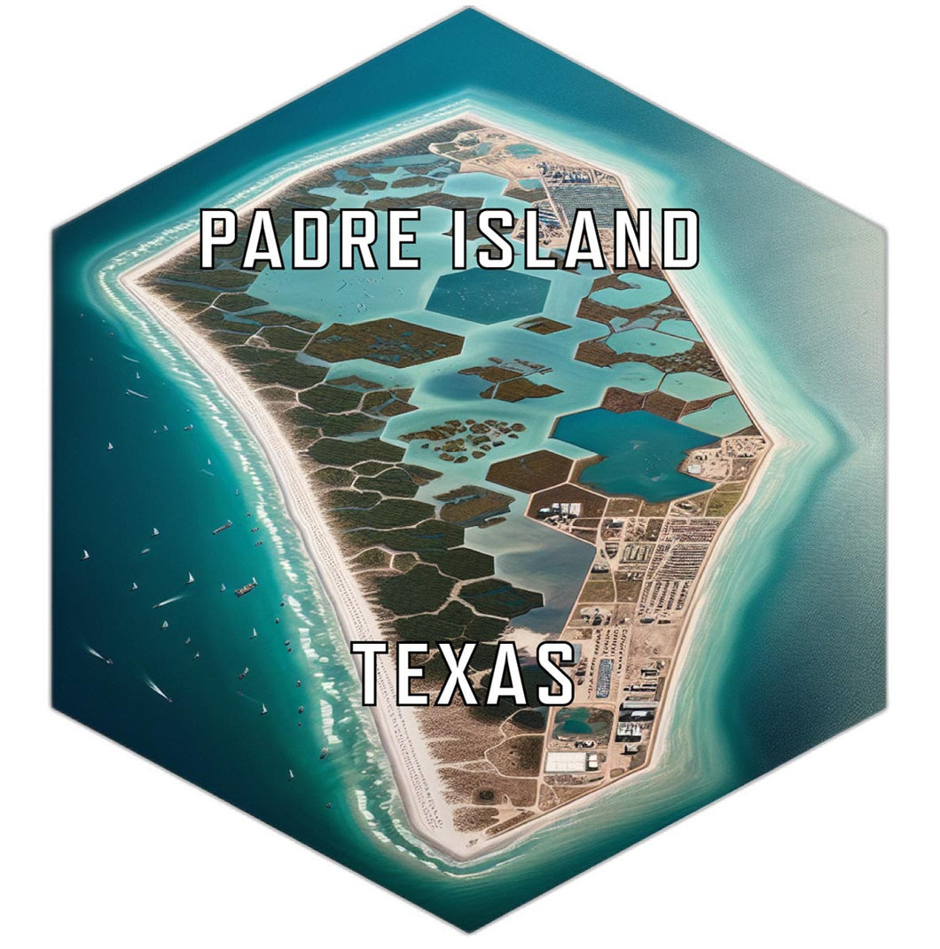 Padre Island Texas Travel Destination Souvenir Vinyl Decal Sticker 2-Inch