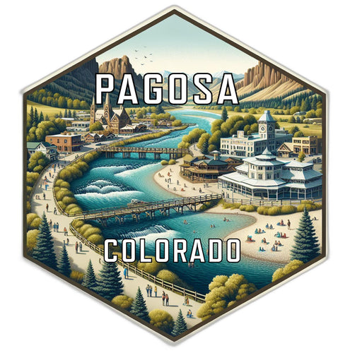 Pagosa Colorado Travel Destination Souvenir Vinyl Decal Sticker 6-Inch