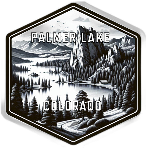 Palmer Lake Colorado Souvenir Travel Destination Die Cut Hexagon Fridge Magnet 2-Inch