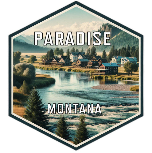 Paradise Montana Travel Destination Souvenir Vinyl Decal Sticker 2-Inch