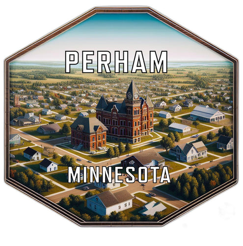 Perham Minnesota Travel Destination Souvenir Vinyl Decal Sticker 2-Inch