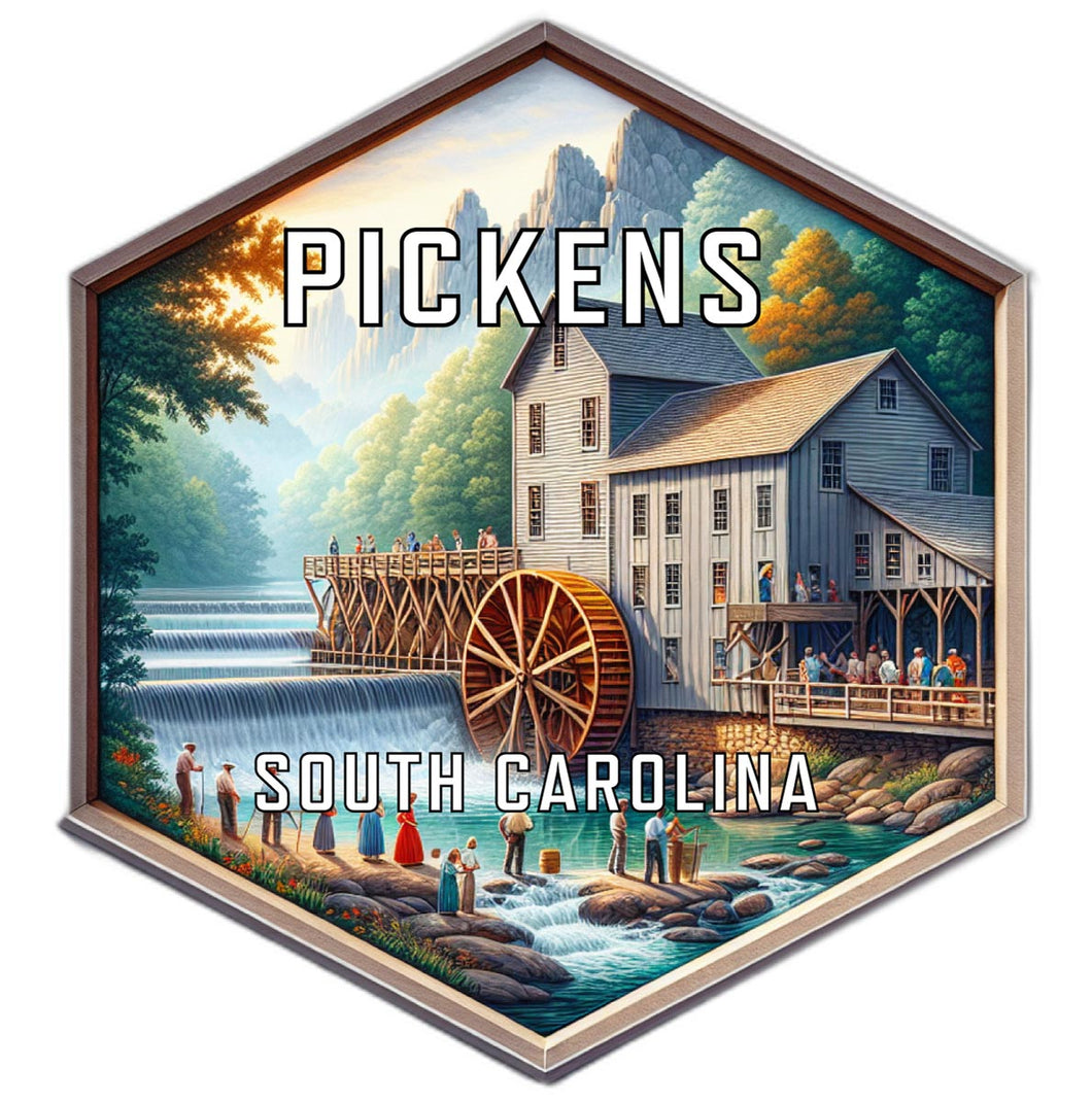 Pickens South Carolina Travel Destination Souvenir Vinyl Decal Sticker 6-Inch