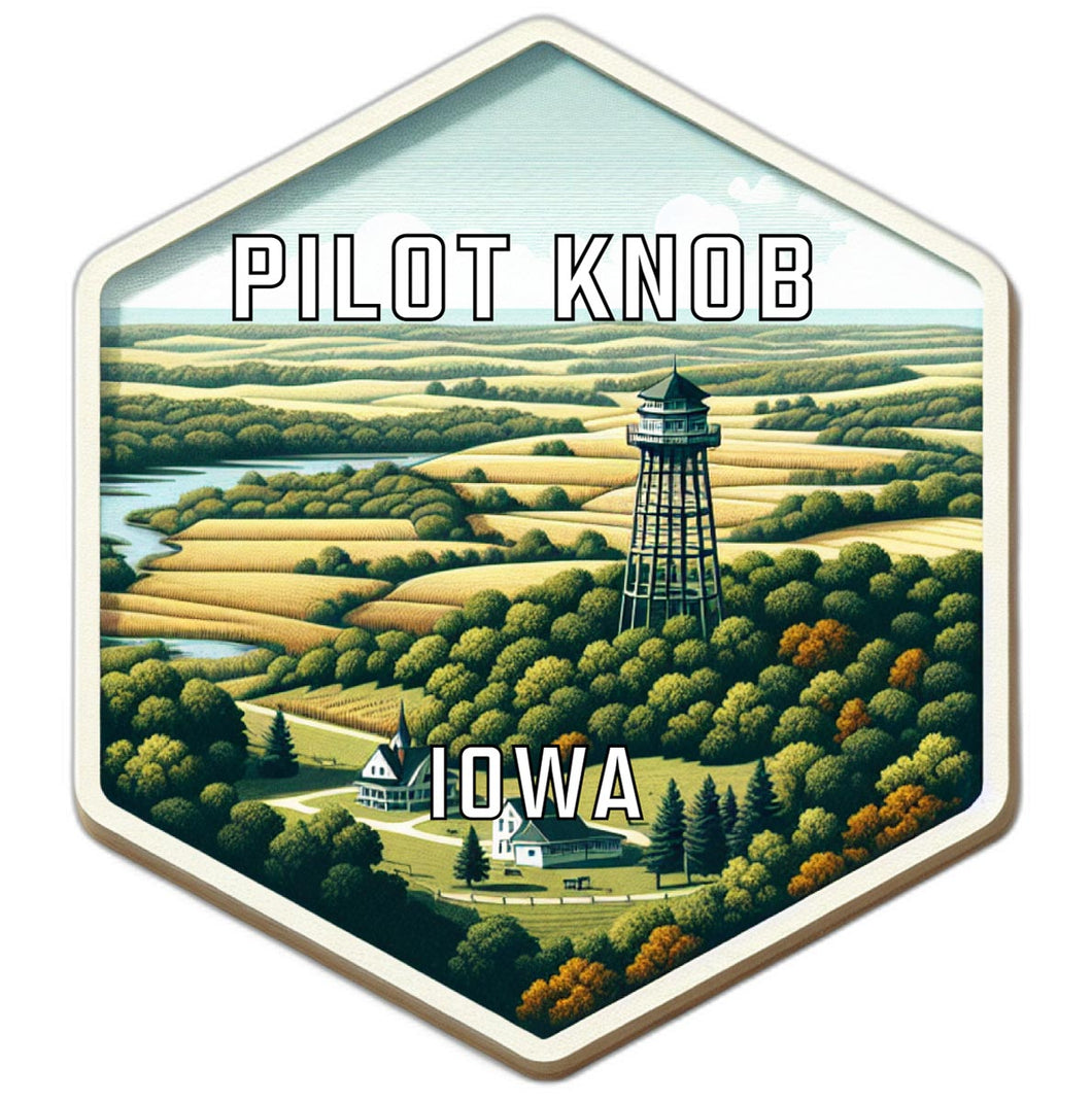 Pilot Knob Iowa Travel Destination Souvenir Vinyl Decal Sticker 4-Inch