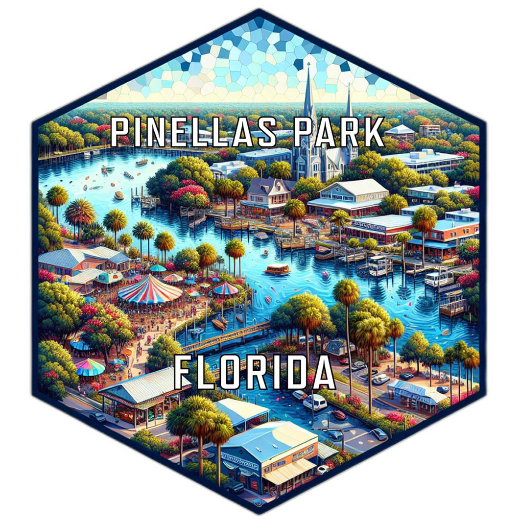 Pinellas Park Florida Travel Destination Souvenir Vinyl Decal Sticker 2-Inch