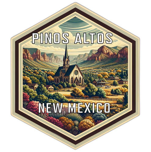 Pinos Altos New Mexico Travel Destination Souvenir Vinyl Decal Sticker 6-Inch