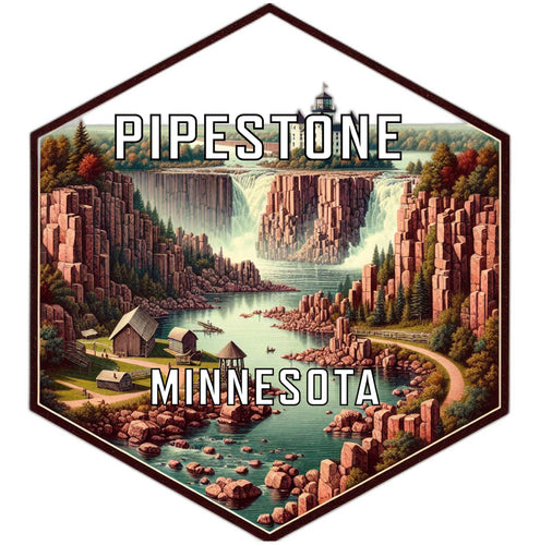 Pipestone Minnesota Travel Destination Souvenir Vinyl Decal Sticker 6-Inch