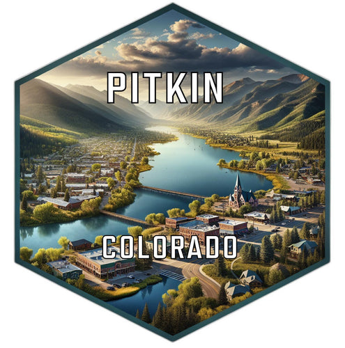 Pitkin Colorado Travel Destination Souvenir Vinyl Decal Sticker 2-Inch