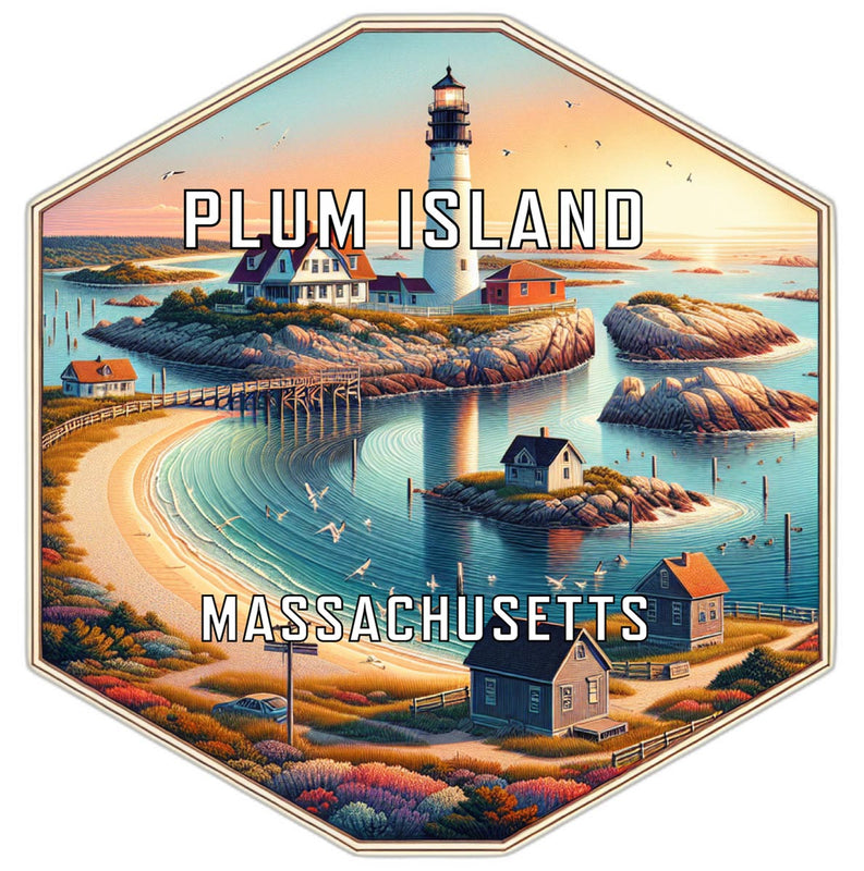 Plum Island Massachusetts Travel Destination Souvenir Vinyl Decal Sticker 2-Inch