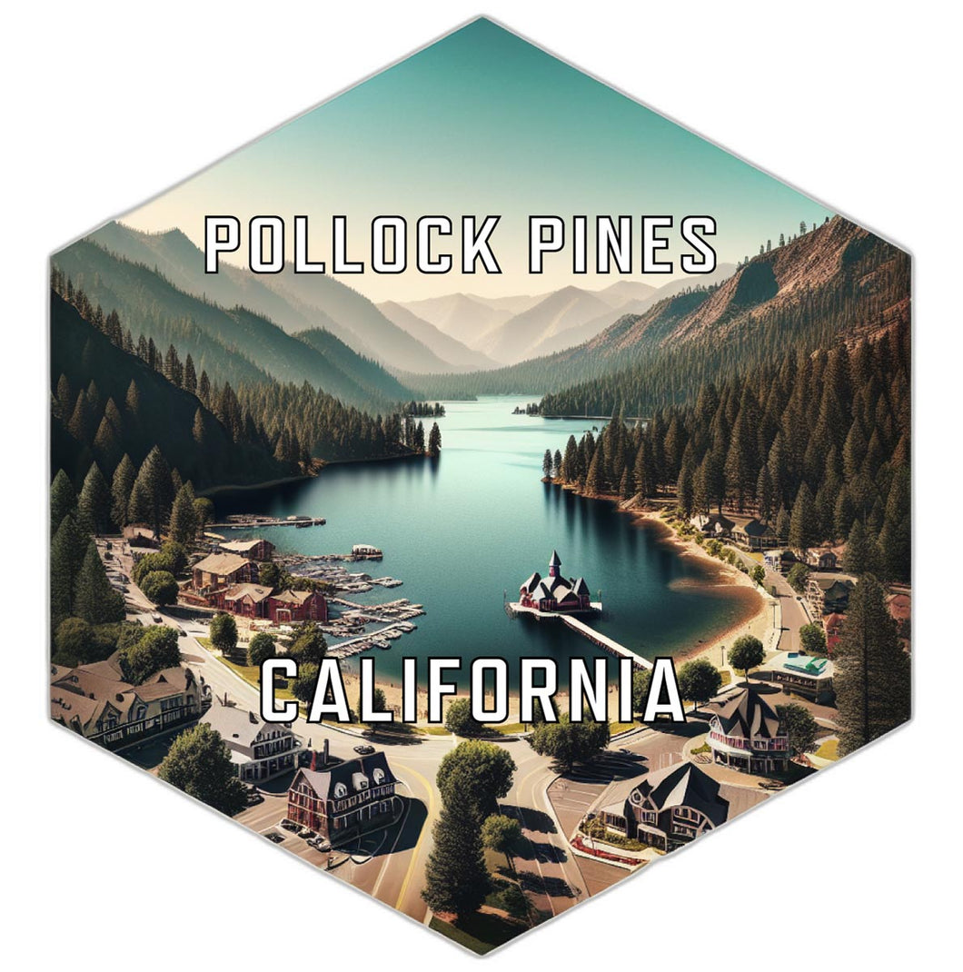 Pollock Pines California Travel Destination Souvenir Vinyl Decal Sticker 2-Inch