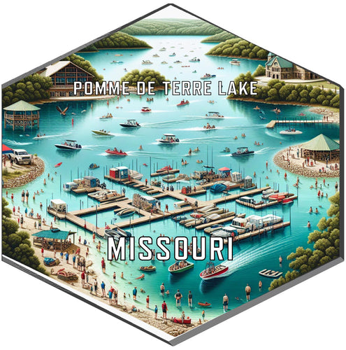 Pomme De Terre Lake Missouri Travel Destination Souvenir Vinyl Decal Sticker 4-Inch