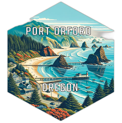 Port Orford Oregon Travel Destination Souvenir Vinyl Decal Sticker 6-Inch