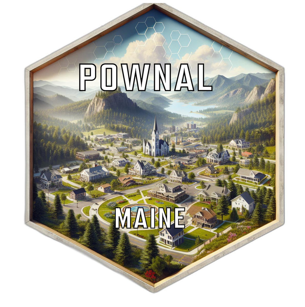 Pownal Maine Travel Destination Souvenir Vinyl Decal Sticker 2-Inch