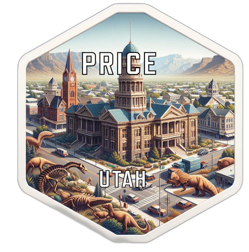 Price Utah Travel Destination Souvenir Vinyl Decal Sticker 2-Inch
