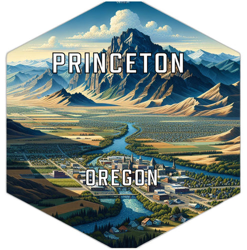 Princeton Oregon Travel Destination Souvenir Vinyl Decal Sticker 2-Inch