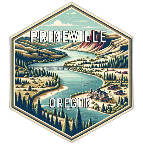 Prineville Oregon Travel Destination Souvenir Vinyl Decal Sticker 6-Inch