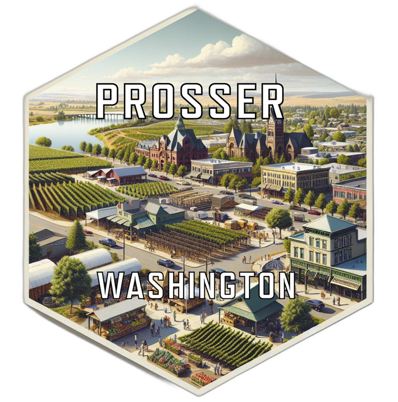 Prosser Washington Travel Destination Souvenir Vinyl Decal Sticker 2-Inch