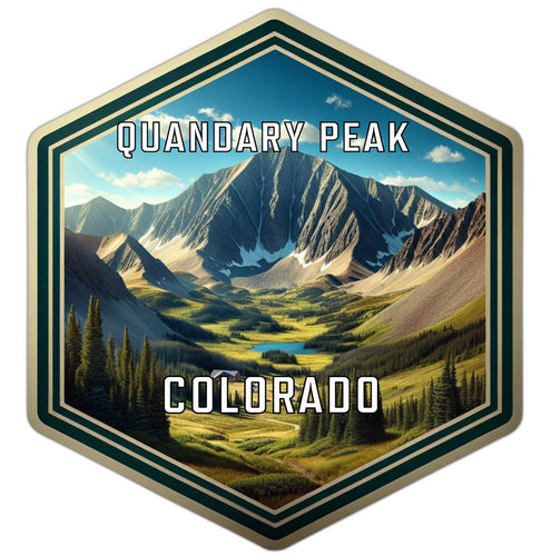 Quandary Peak Colorado Travel Destination Souvenir Vinyl Decal Sticker 6-Inch