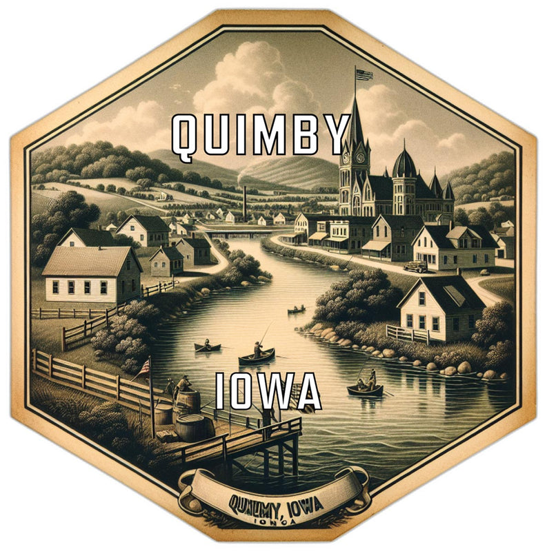 Quimby Iowa Travel Destination Souvenir Vinyl Decal Sticker 2-Inch