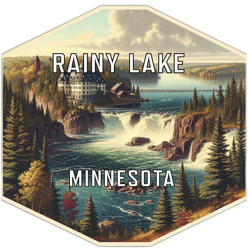 Rainy Lake Minnesota Travel Destination Souvenir Vinyl Decal Sticker 2-Inch
