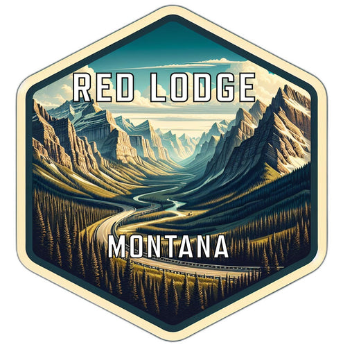 Red Lodge Montana Travel Destination Souvenir Vinyl Decal Sticker 2-Inch