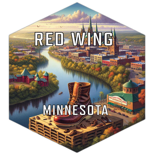 Red Wing Minnesota Travel Destination Souvenir Vinyl Decal Sticker 6-Inch