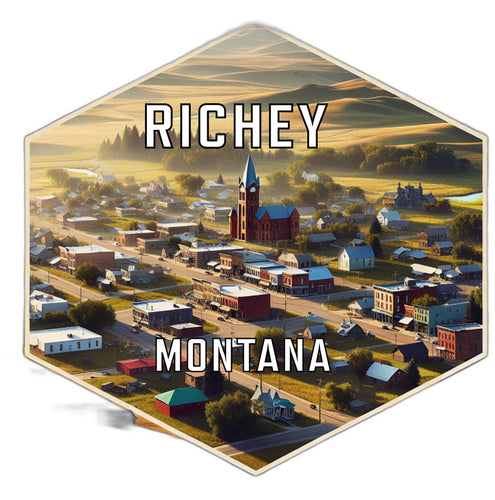 Richey Montana Travel Destination Souvenir Vinyl Decal Sticker 2-Inch