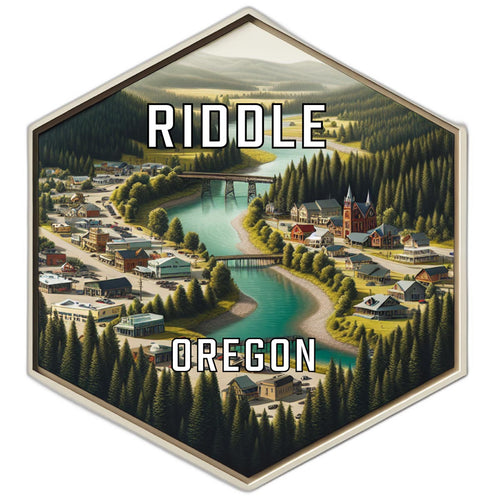 Riddle Oregon Travel Destination Souvenir Vinyl Decal Sticker 2-Inch