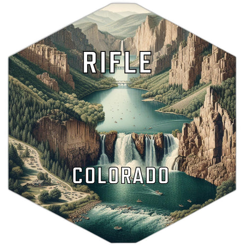 Rifle Colorado Travel Destination Souvenir Vinyl Decal Sticker 2-Inch
