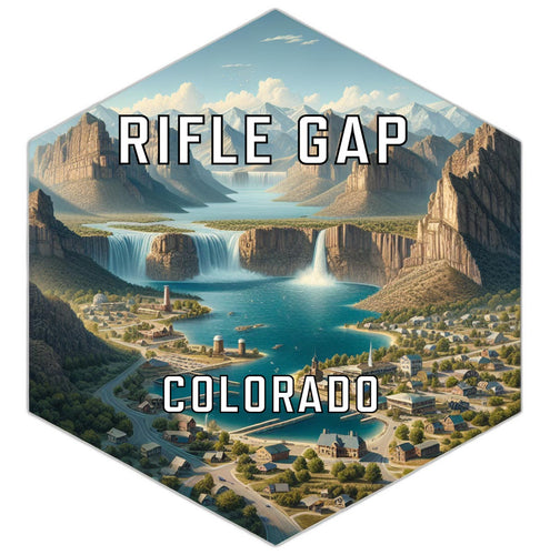 Rifle Gap Colorado Travel Destination Souvenir Vinyl Decal Sticker 6-Inch