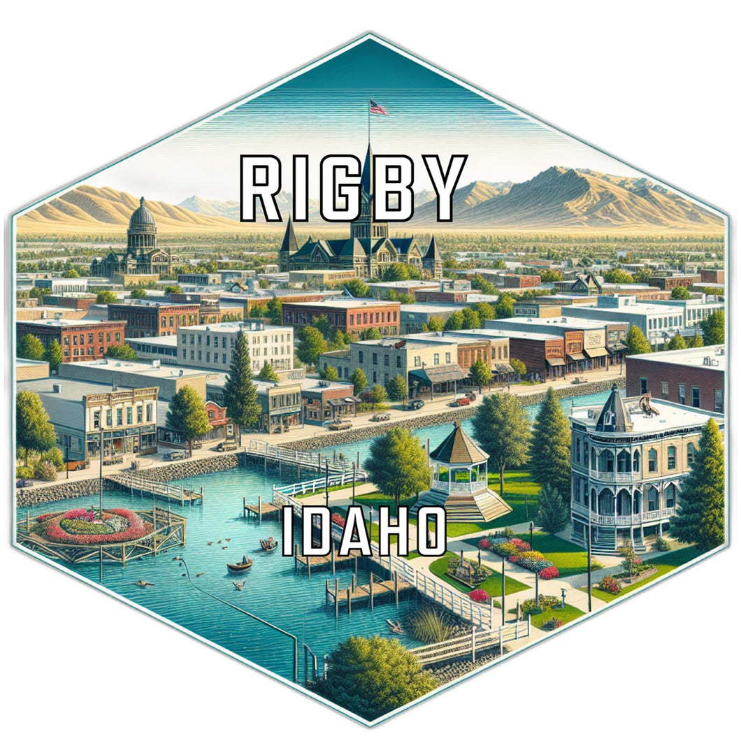 Rigby Idaho Travel Destination Souvenir Vinyl Decal Sticker 2-Inch