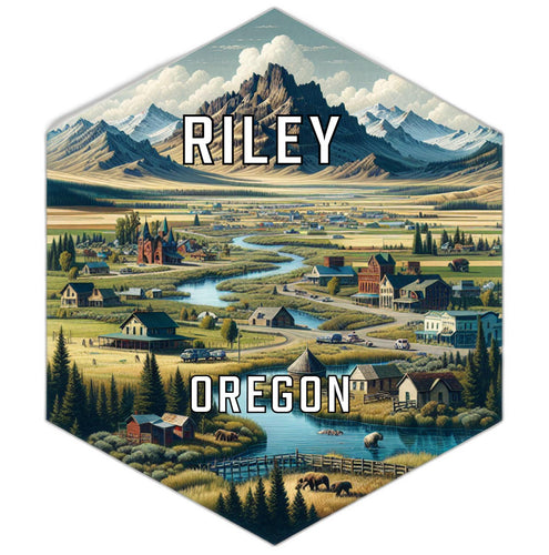 Riley Oregon Travel Destination Souvenir Vinyl Decal Sticker 2-Inch